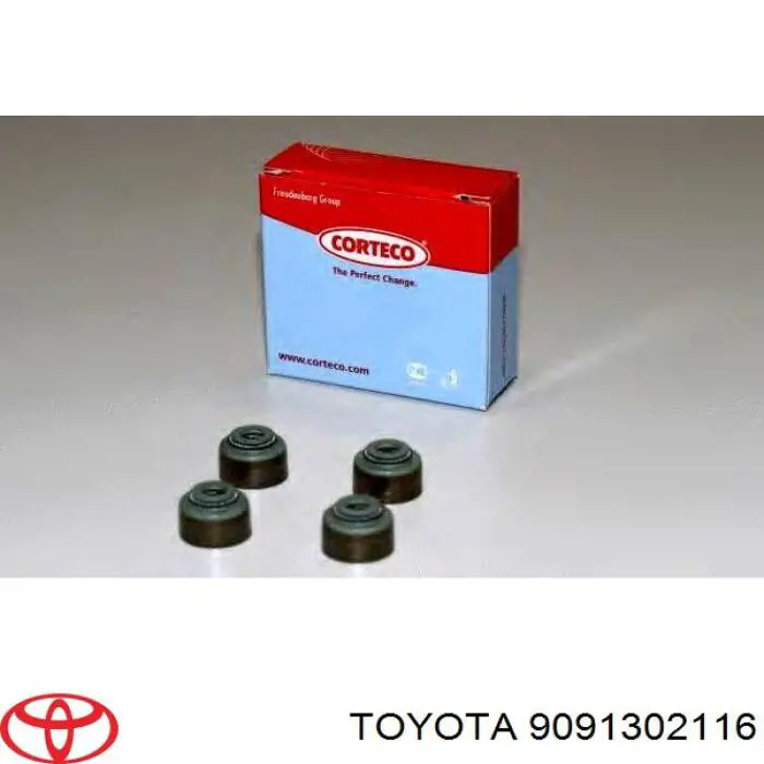 Сальник клапана (маслосъемный), впуск/выпуск Toyota 9091302116
