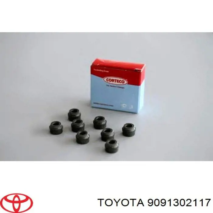 9091302117 Toyota сальник клапана (маслосъемный, впуск/выпуск)