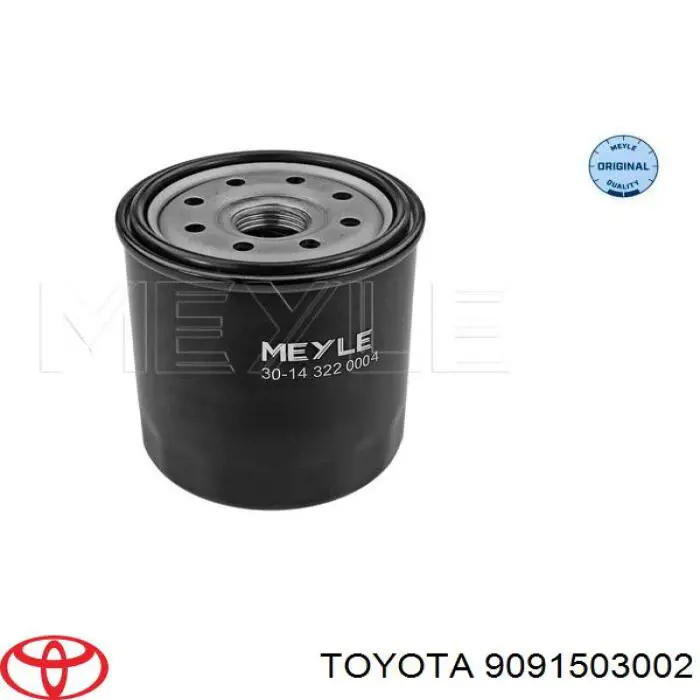 Filtro de aceite 9091503002 Toyota/Lexus