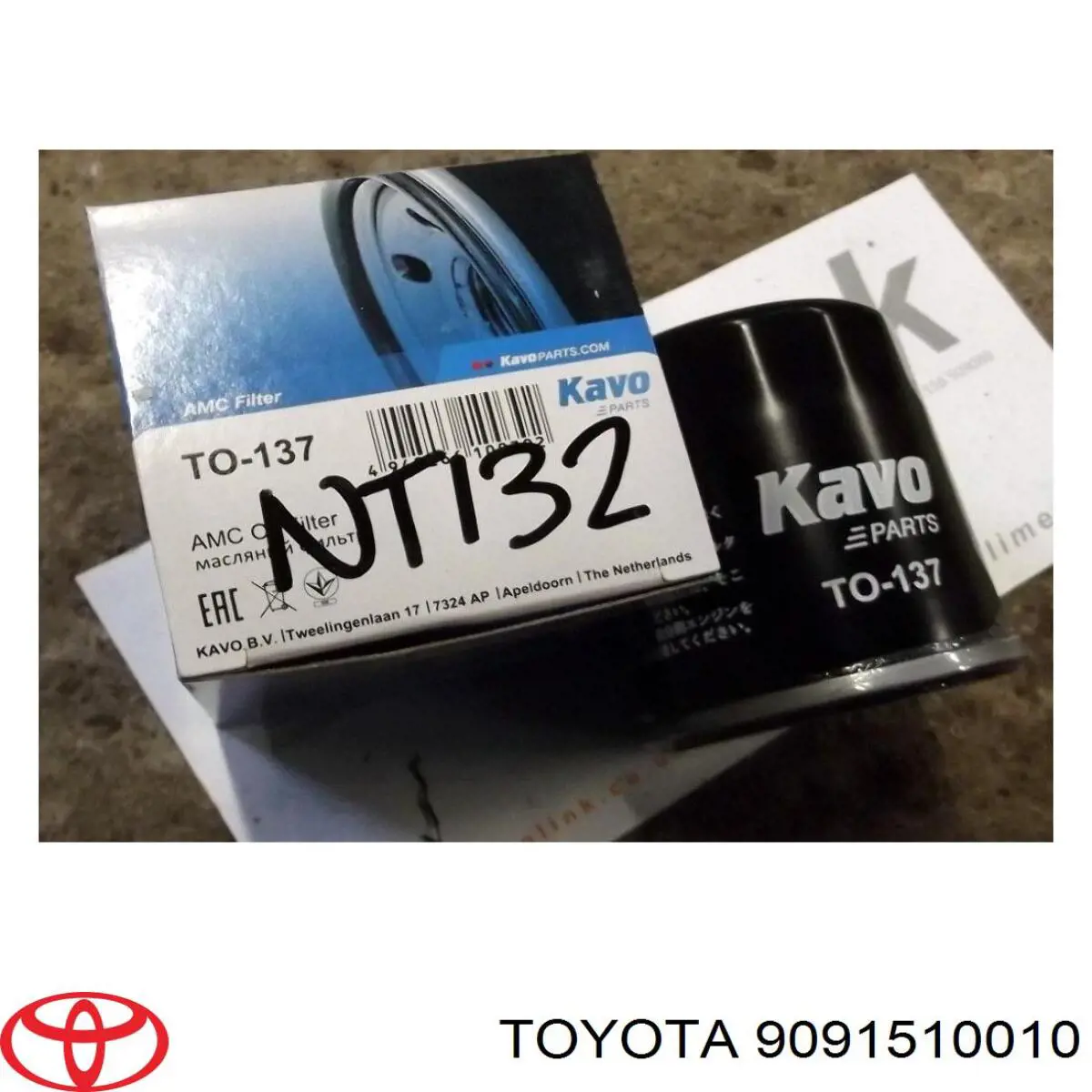 9091510010 Toyota filtro de óleo