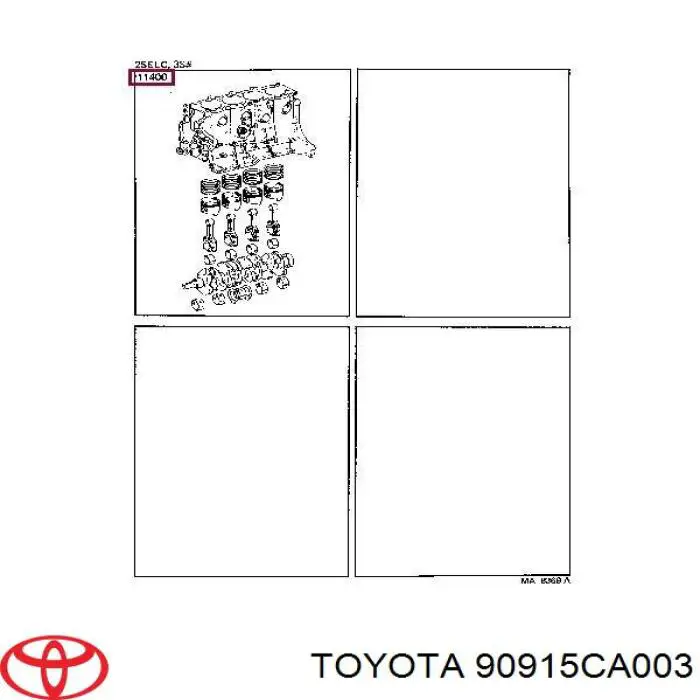 Масляный фильтр 90915CA003 Toyota