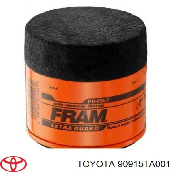 Filtro de aceite 90915TA001 Toyota