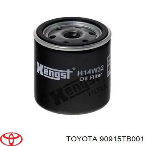 90915TB001 TOYOTA Filtro de aceite original y equivalente