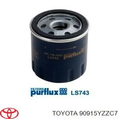 90915YZZC7 Toyota Масляный фильтр двигателя