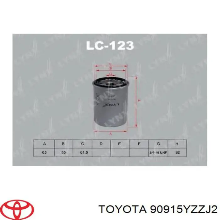 Масляный фильтр 90915YZZJ2 Toyota