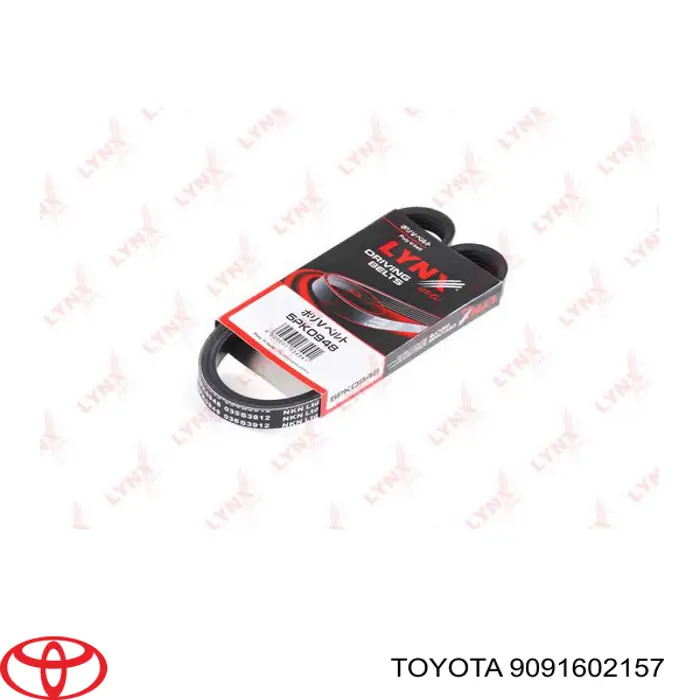 Correa trapezoidal 9091602157 Toyota