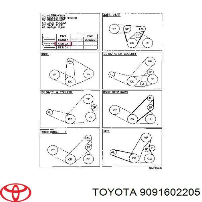 9091602205 Toyota