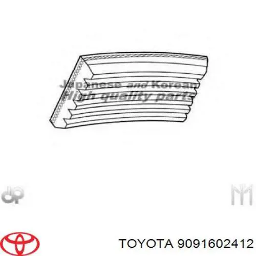 Клиновый ремень Toyota 9091602412 цена, от 13.89 USD