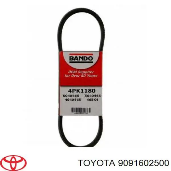 Correa trapezoidal 9091602500 Toyota