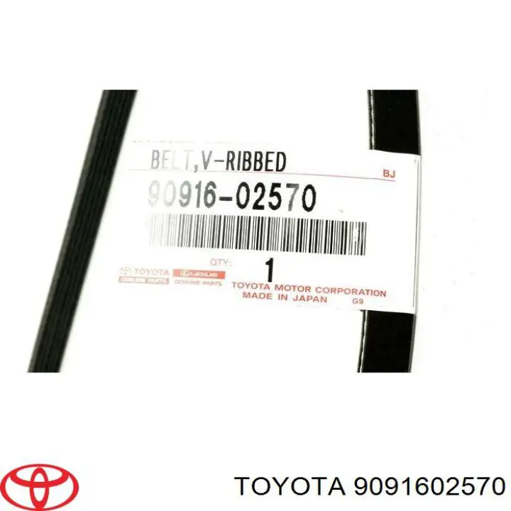 Ремень генератора 9091602570 Toyota