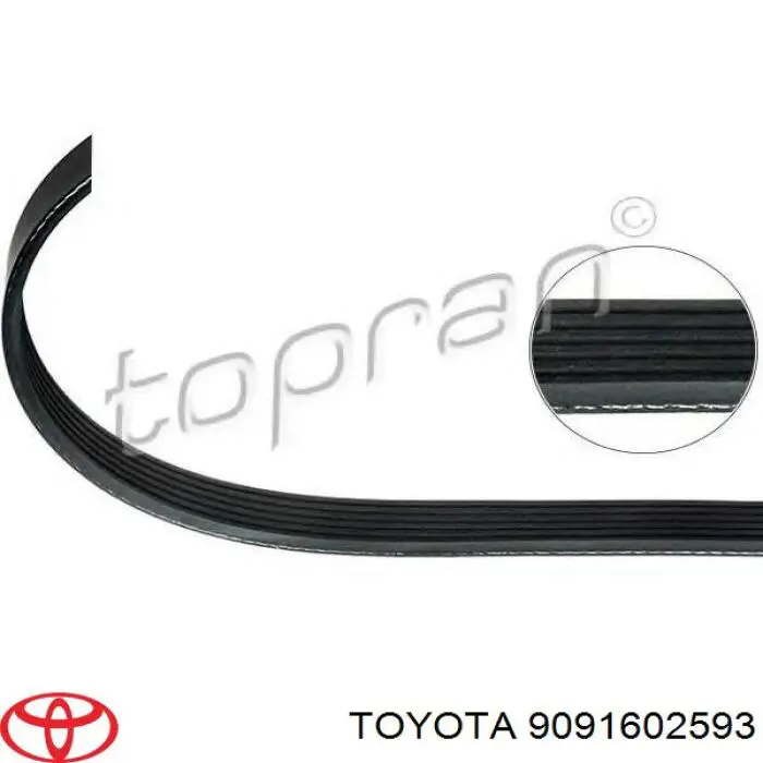 Купить 9091602593 Toyota Ремень генератора