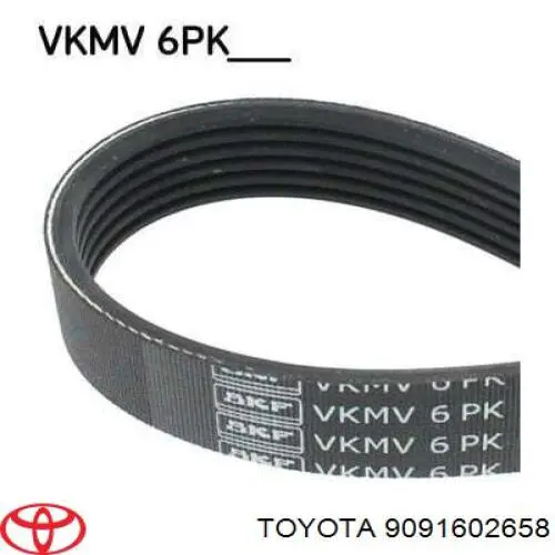 Клиновый ремень Toyota 9091602658 цена, от 18.60 USD