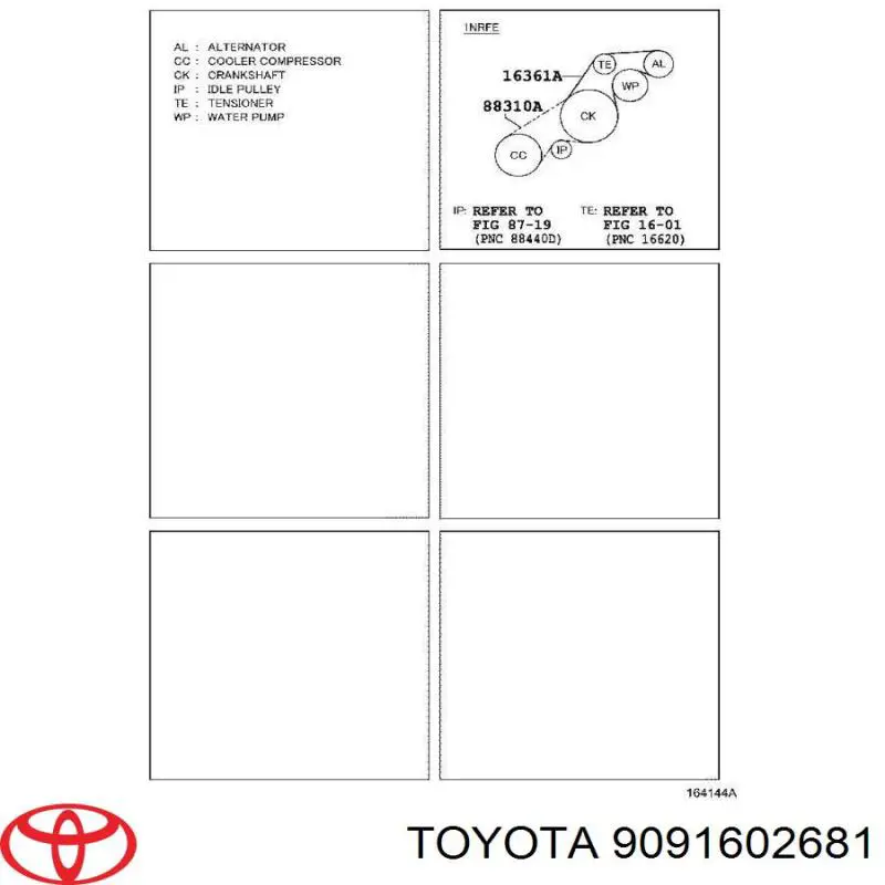 9091602681 Toyota ремень генератора