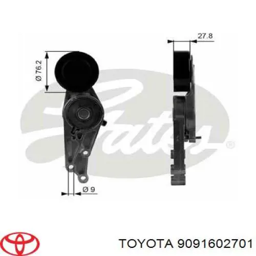 9091602701 Toyota ремень генератора