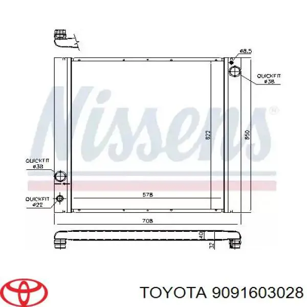 9091603028 Toyota Авто термостат