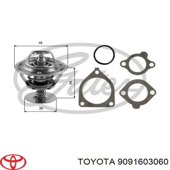 Термостат 9091603060 Toyota