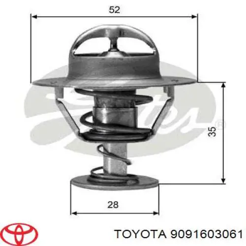 Купить 9091603061 Toyota Автомобильный термостат