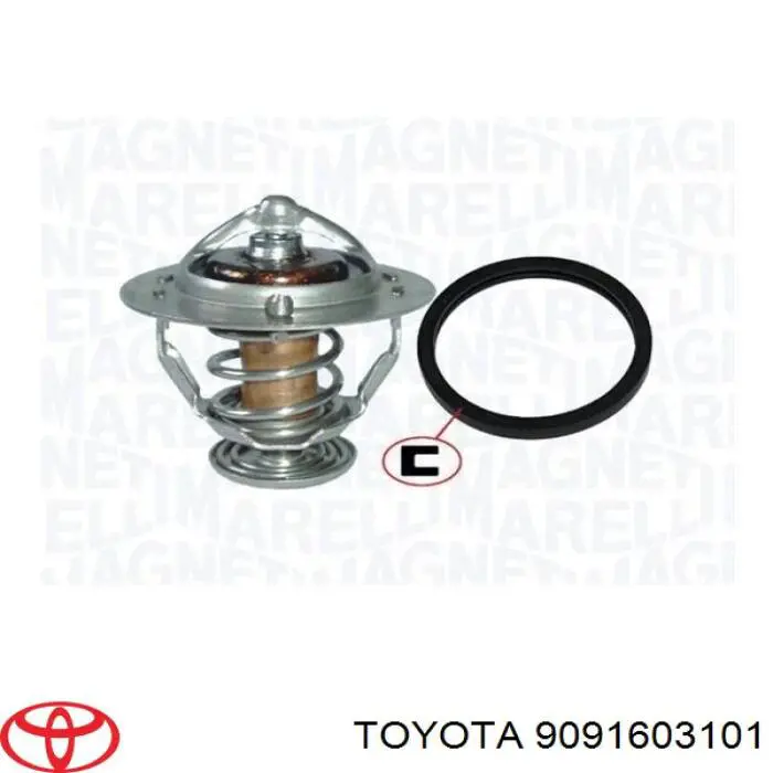 Termostato, refrigerante 9091603101 Toyota