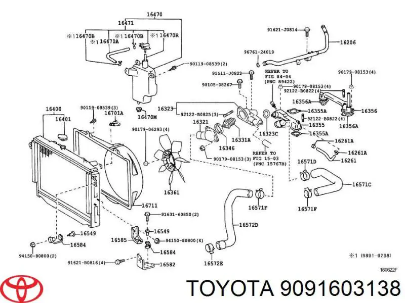 Термостат в сборе Toyota 9091603138