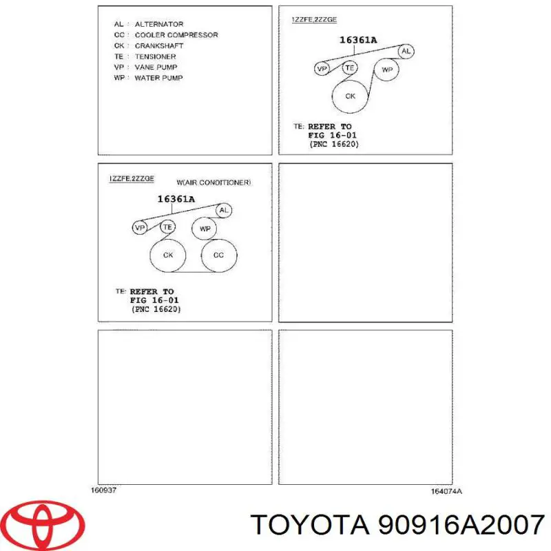 90916A2007 Toyota ремень генератора