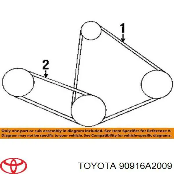 Ремень генератора на Toyota Solara V3