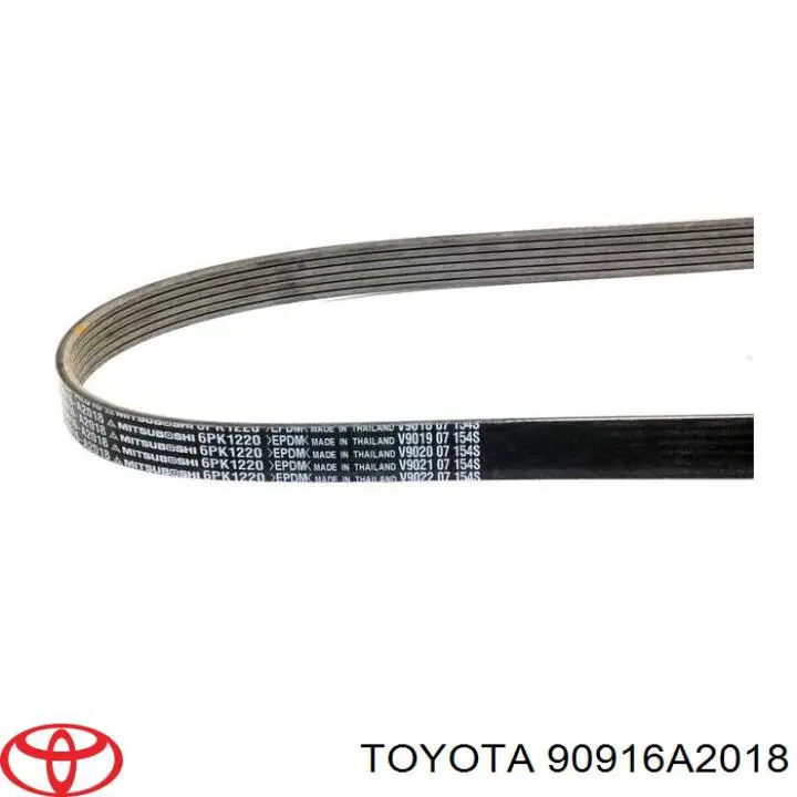 Купить 90916A2018 Toyota Ремень генератора