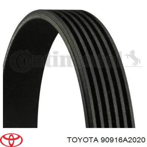 Купить 90916A2020 Toyota Ремень генератора