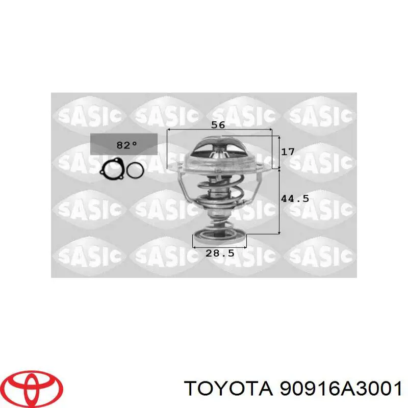 Термостат 90916A3001 Toyota
