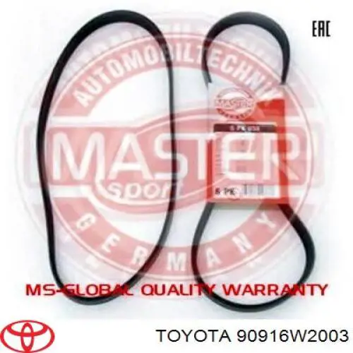 Купить 90916W2003 Toyota Ремень генератора