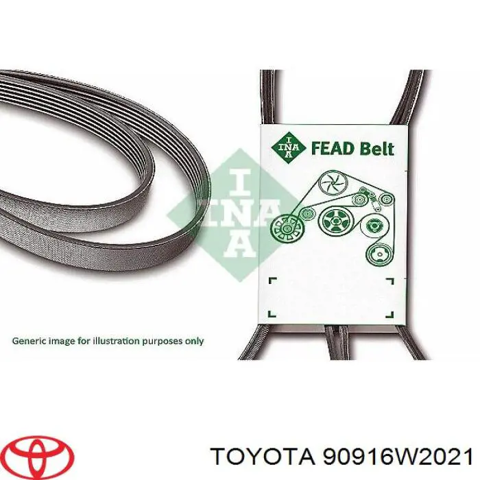 Клиновый ремень Toyota 90916W2021 цена, от 7.40 USD