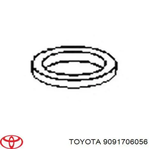 Кольцо приемной трубы глушителя Toyota 9091706056