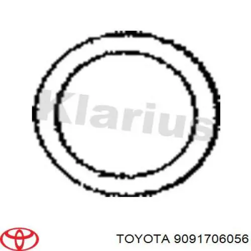 Кольцо приемной трубы глушителя 9091706056 Toyota