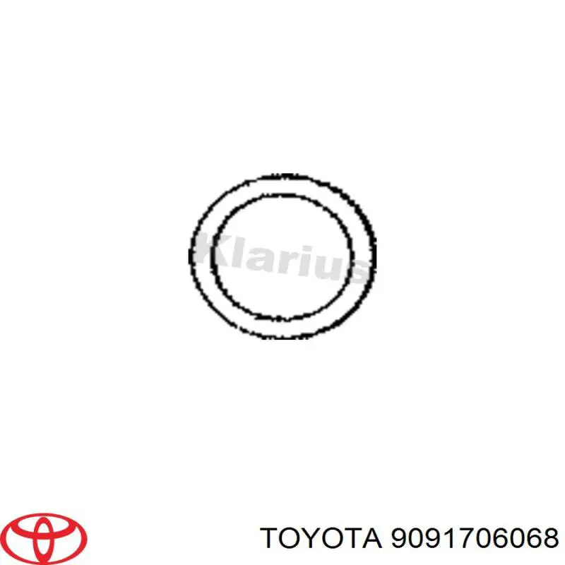 Кольцо приемной трубы глушителя 9091706068 Toyota