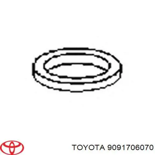 9091706070 Toyota прокладка приемной трубы глушителя