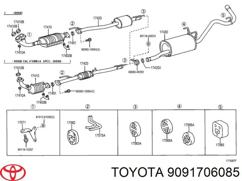 9091706085 Toyota 