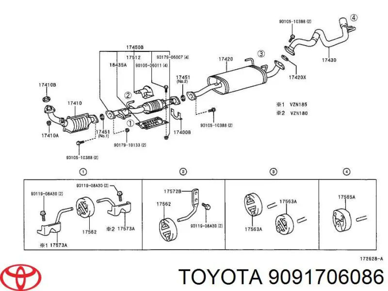  Toyota 9091706086 цена, от 7.15 USD