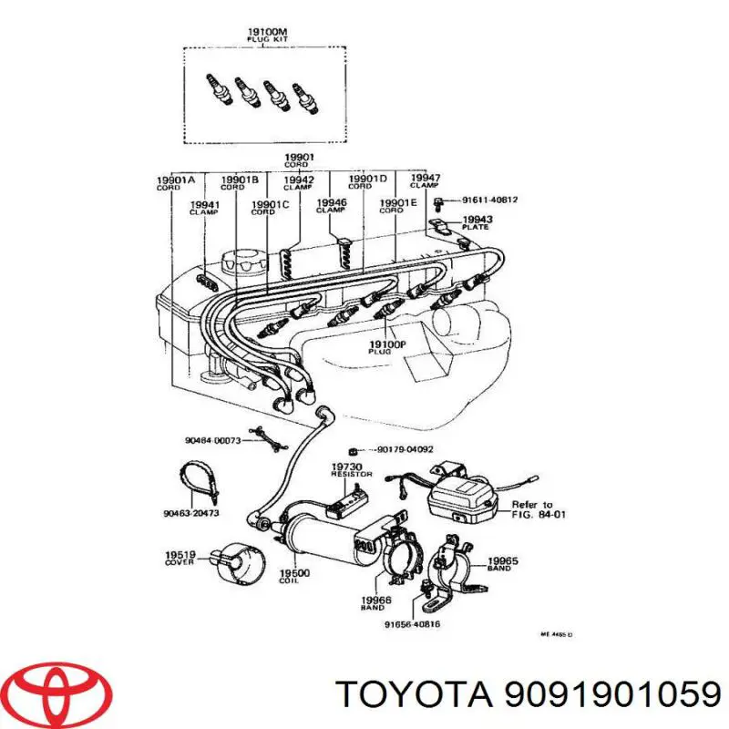 Compre 9091901059 Toyota Vela de ignição