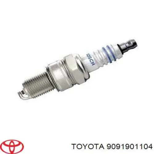 Bujía de encendido 9091901104 Toyota