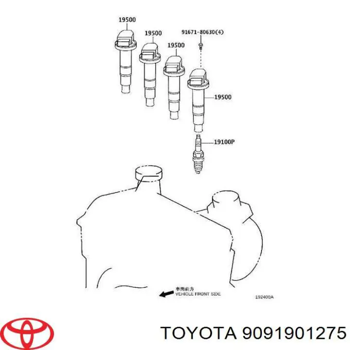 Свечи зажигания Toyota IQ KGJ10, NGJ10, NUJ10 (Тойота Айкью)