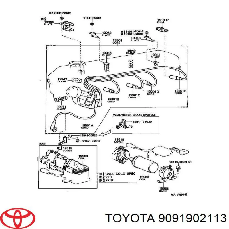  9091902113 Toyota