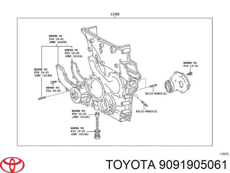 9091905061 Toyota sensor de posição (de revoluções de cambota)