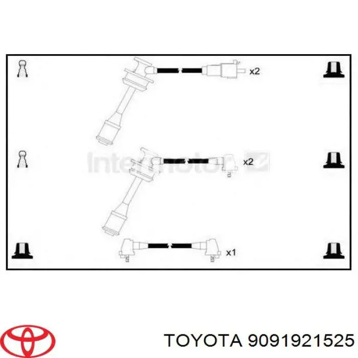 9091921525 Toyota Провода высоковольтные