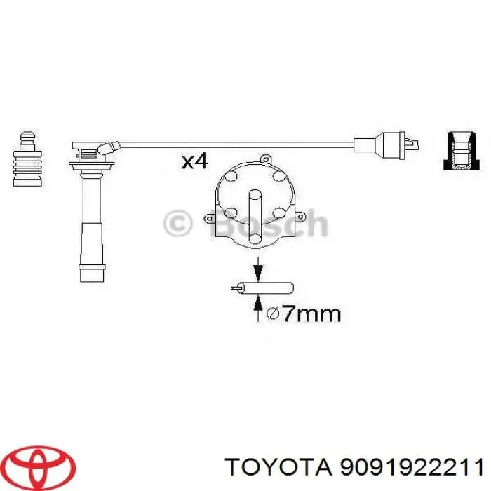 Высоковольтные провода 986356953 Bosch