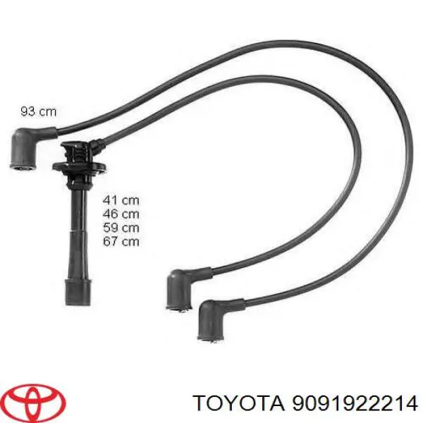 9091922214 Toyota fios de alta voltagem, kit