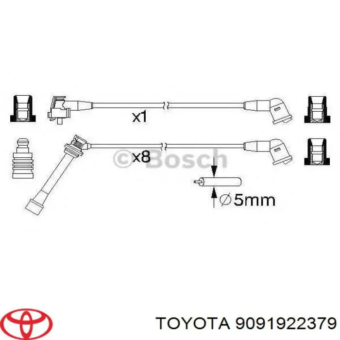 Высоковольтные провода 9091922379 Toyota