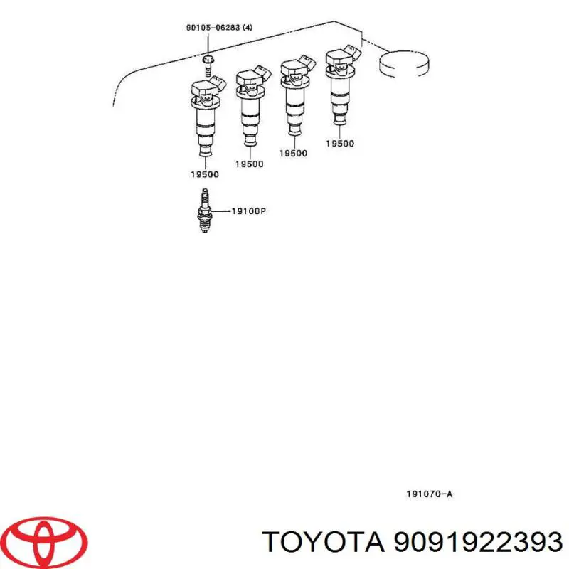 9091922393 Toyota высоковольтные провода