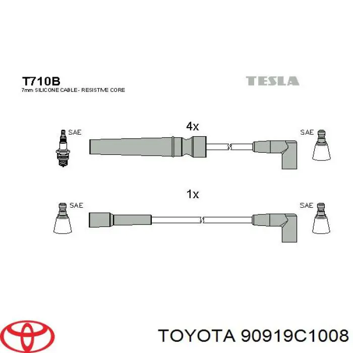 Купить 90919C1008 Toyota Свечи автомобильные