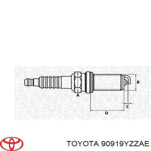 90919YZZAE Toyota Свечи зажигания