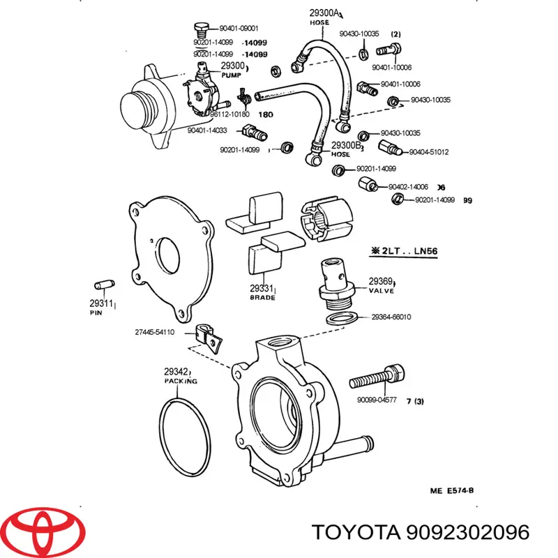  9092302096 Toyota