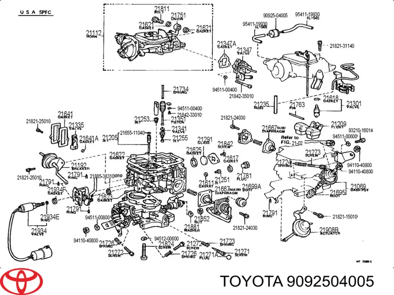  9092504005 Toyota